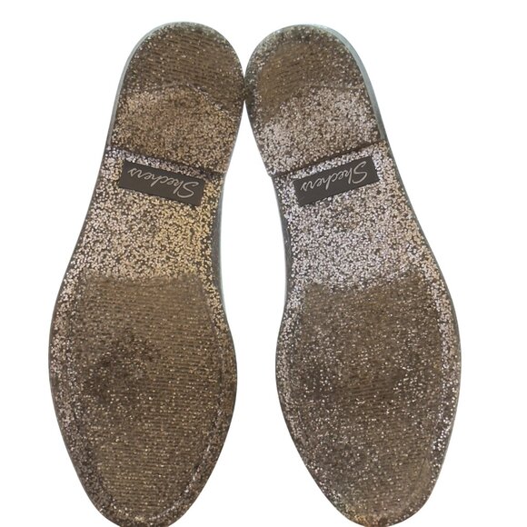 SKECHERS The Puddlers Women's Silver Glitter Chelsea Rain Boots Size 9 - Picture 5 of 10